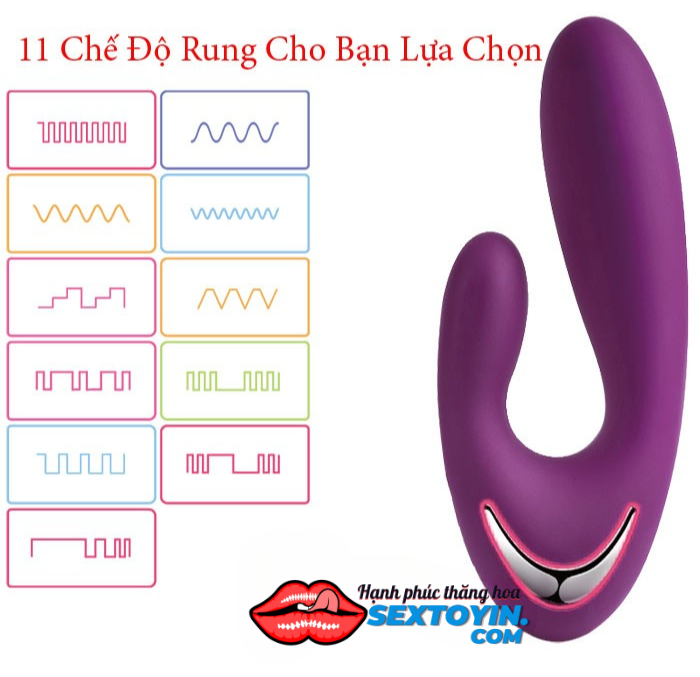 Máy Rung Massage 2 Đầu Sưởi Ấm Svakom Vesper - DC89P