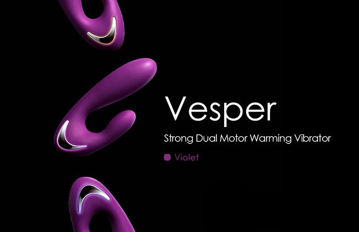 Máy Rung Massage 2 Đầu Sưởi Ấm Svakom Vesper - DC89P