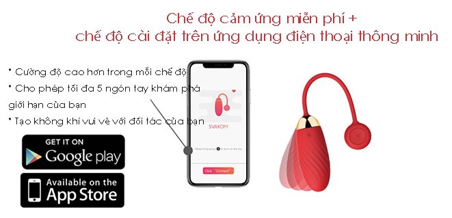 Trứng rung Svakom Ella điều khiển qua app - DC89F