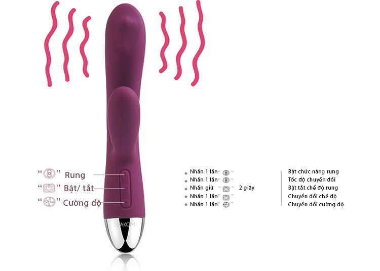 Máy Rung Massage Điểm G Svakom Trysta - DC89H