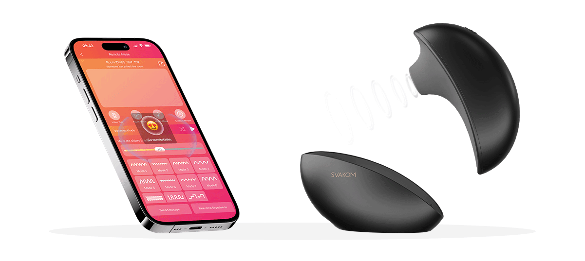 Svakom Pulse Galaxie - Máy massage ngực kết nối qua app - DC90BG