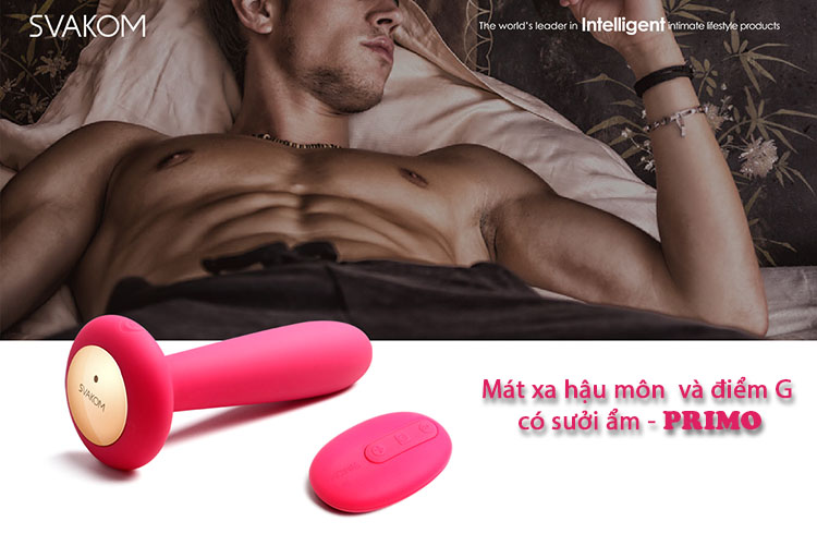 Svakom Primo – Máy Massage Hậu Môn & Điểm G Sưởi Ấm Cao Cấp - DC90T
