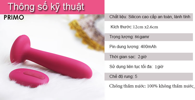 Svakom Primo – Máy Massage Hậu Môn & Điểm G Sưởi Ấm Cao Cấp - DC90T
