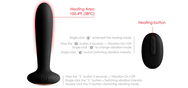 Svakom Primo – Máy Massage Hậu Môn & Điểm G Sưởi Ấm Cao Cấp - DC90T