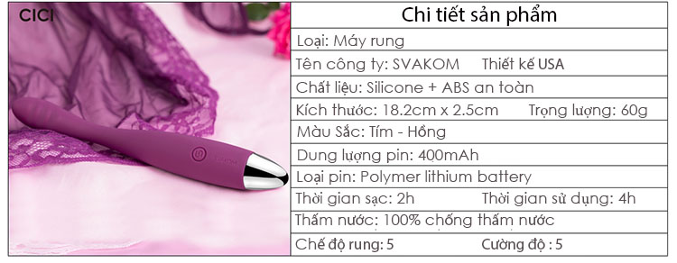 Svakom Cici – Máy Massage Điểm G Cao Cấp USA - DC90Y