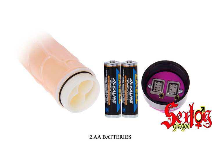 Dương vật silicon cầm tay rung ngoáy Baile - DV01H