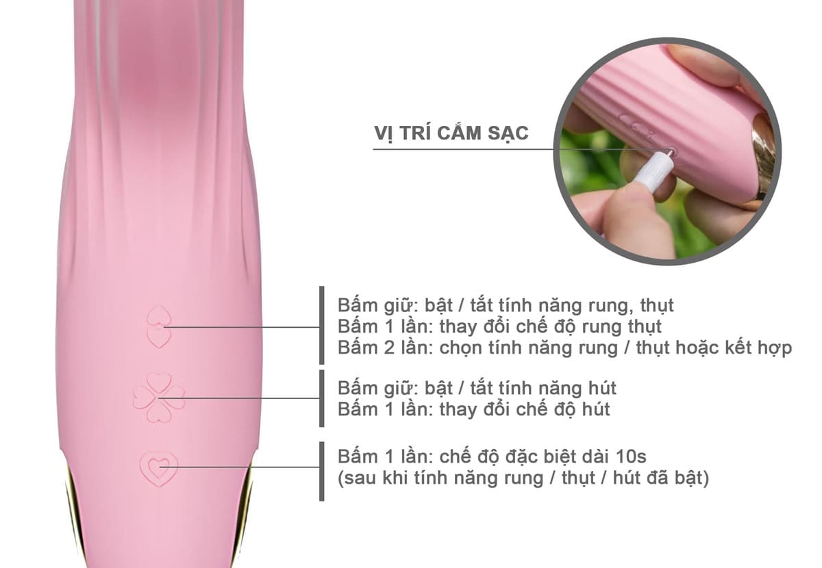 Máy rung massage điểm G Svakom Frederica - DC89FR