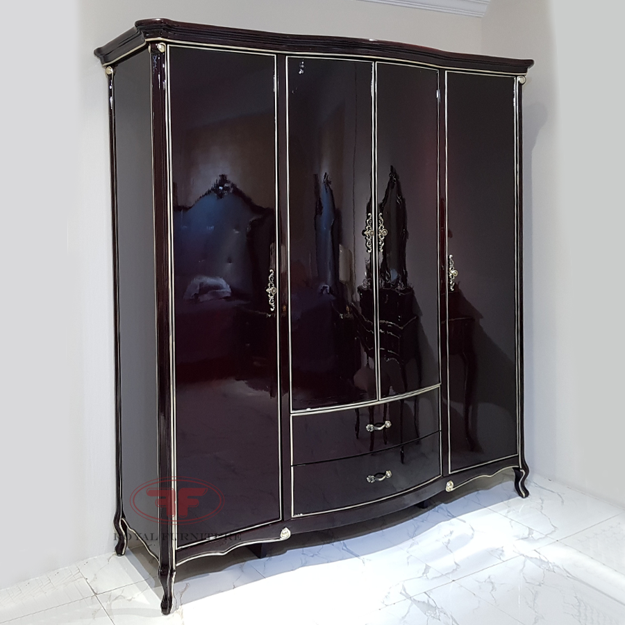 Tủ áo 4 cánh đẹp tân cổ điển Louis Palace 2803LP