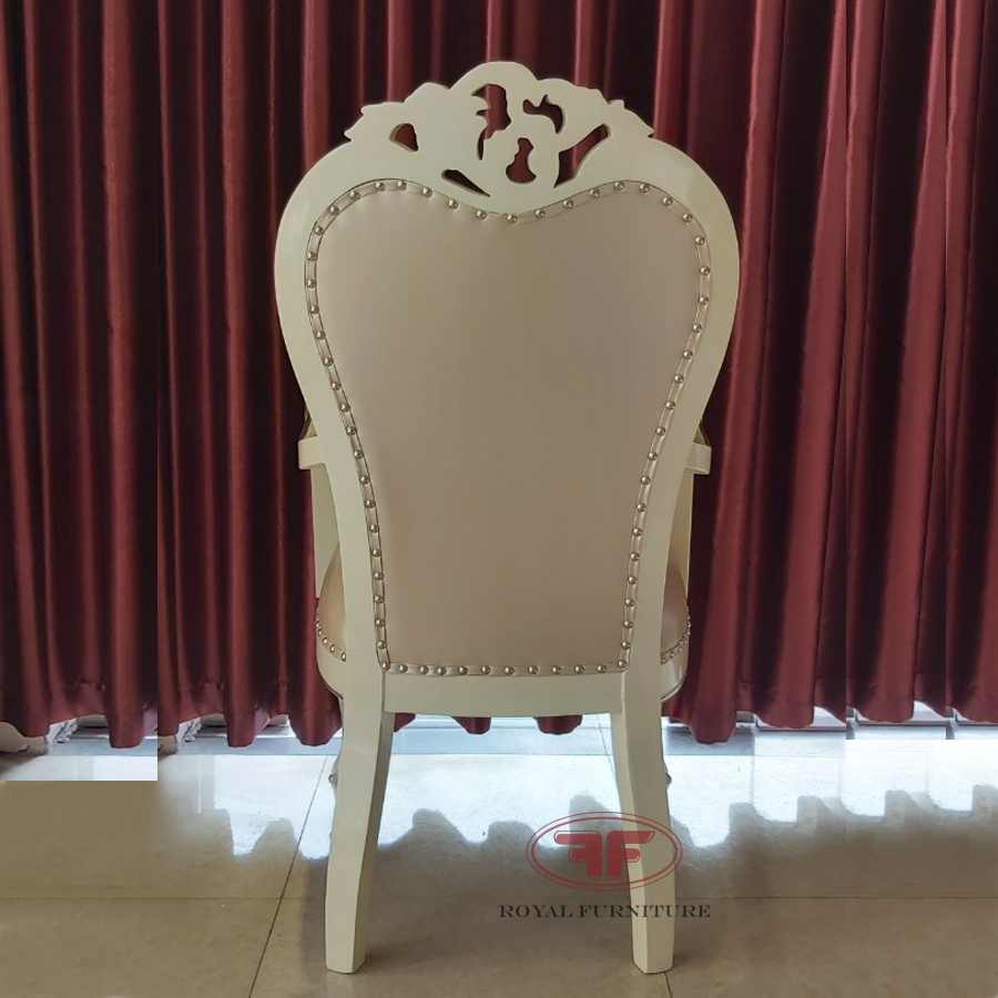 Ghế làm việc bọc da tân cổ điển có tay vịn 950B