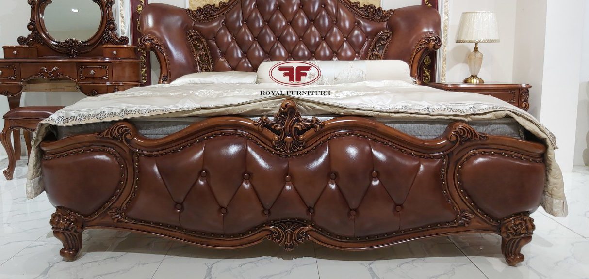 Giường ngủ nhập khẩu tân cổ điển 888 Ouma Furniture