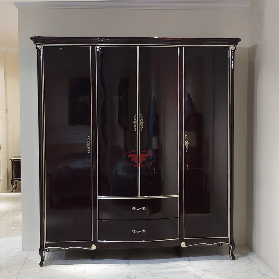 Tủ áo 4 cánh đẹp tân cổ điển Louis Palace 2803LP