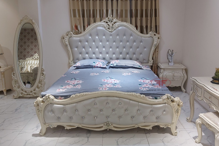 Giường ngủ tân cổ điển đẹp 919B