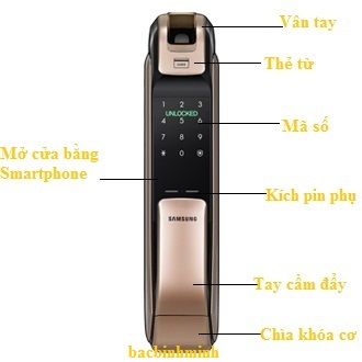 Khóa cửa điện tử Samsung SHP-DP728