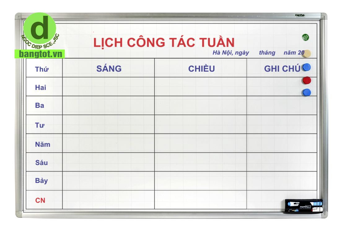 bảng kế hoạch công việc
