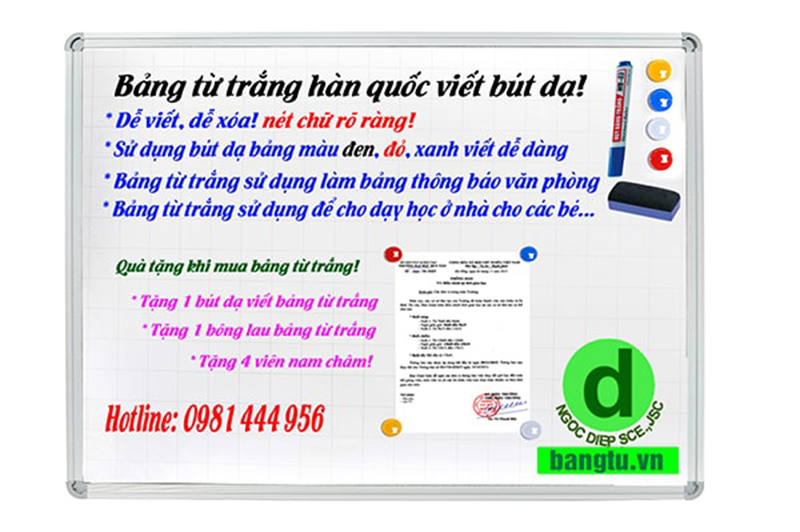 bảng từ trắng viết bút dạ n10