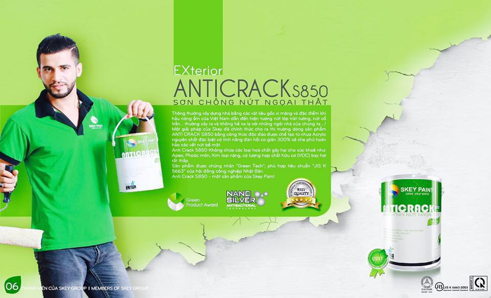 SƠN CHỐNG NỨT SIÊU CAO CẤP ANTI CRACK S850