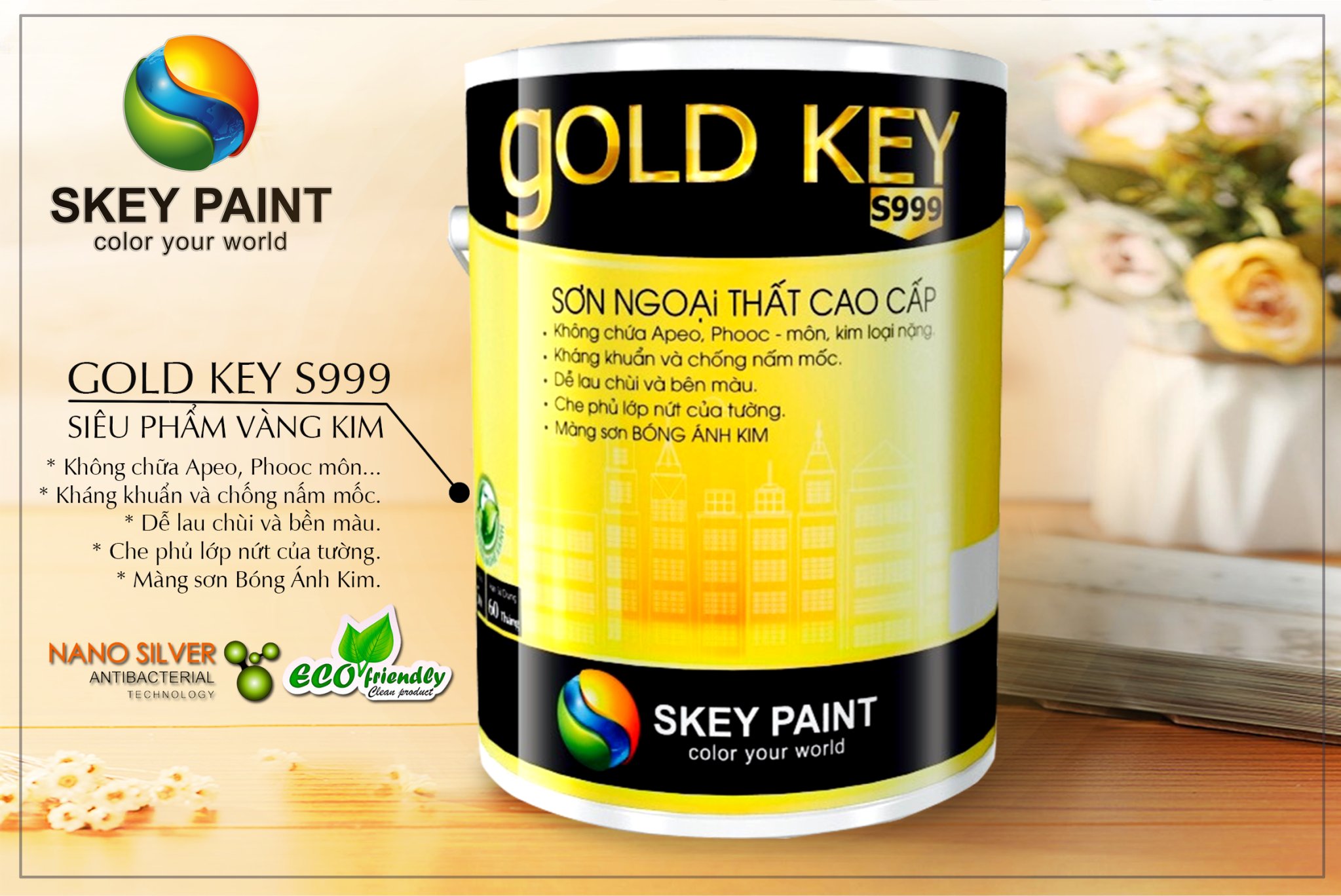 SƠN CAO CẤP GOLD KEY S999