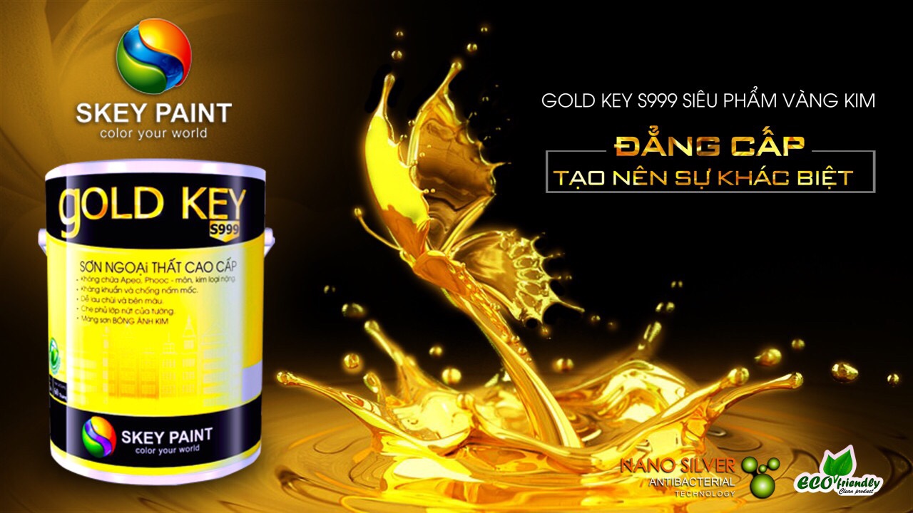 SƠN CAO CẤP NHŨ VÀNG GOLD KEY S999