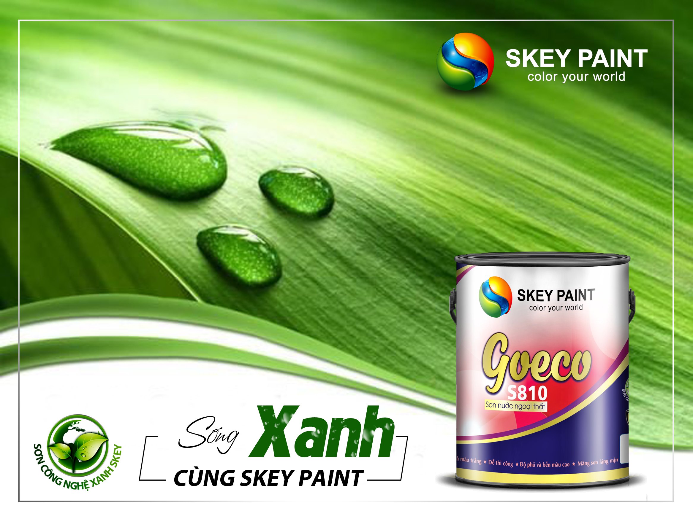 NĂM MỚI THAY ĐỔI CUỘC SỐNG CÙNG SƠN CÔNG NGHỆ XANH SKEY PAINT