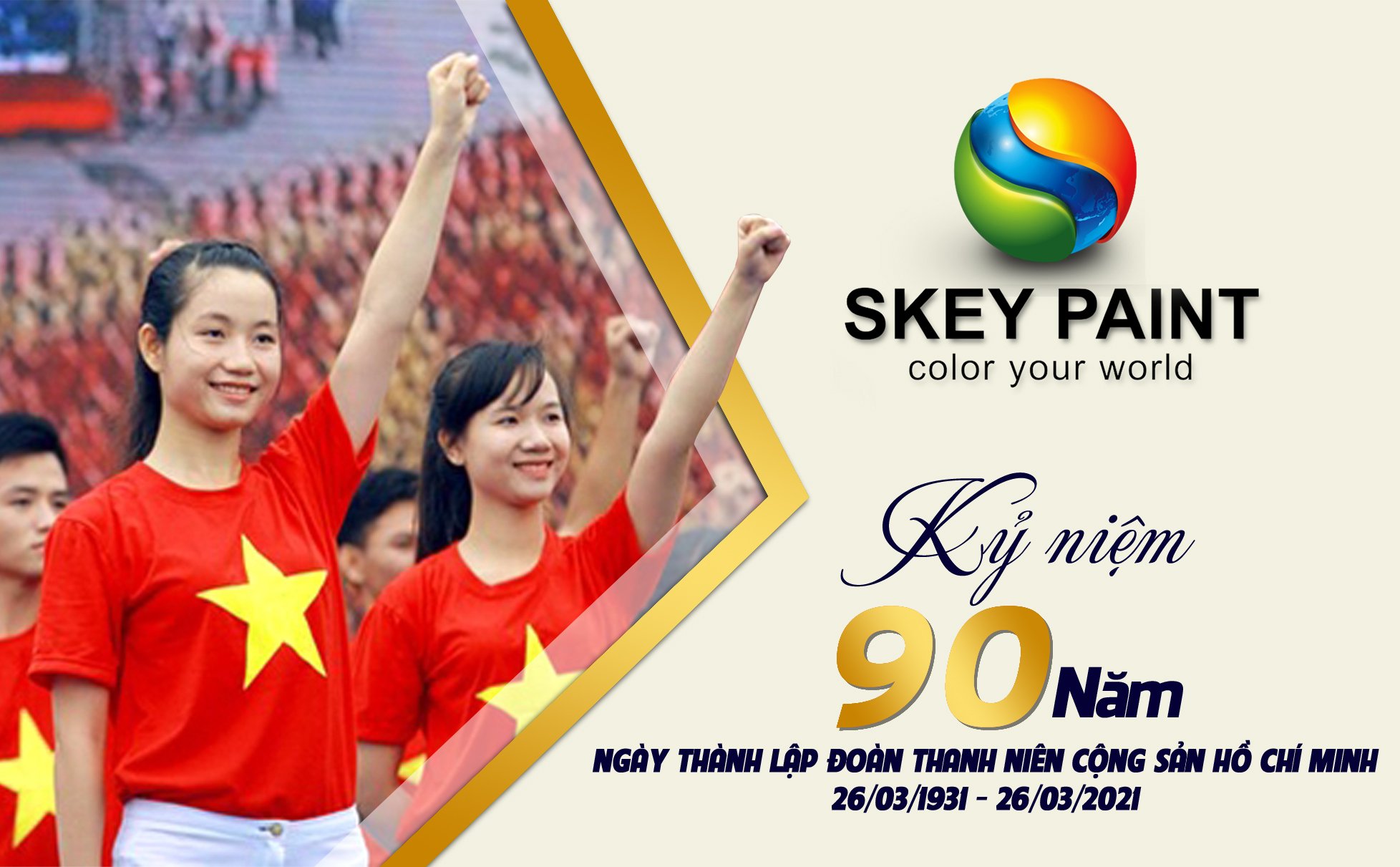 SKEY PAINT CHÚC MỪNG KỈ NIỆM 90 NĂM NGÀY THÀNH LẬP ĐOÀN THANH NIÊN CỘNG SẢN HỒ CHÍ MINH