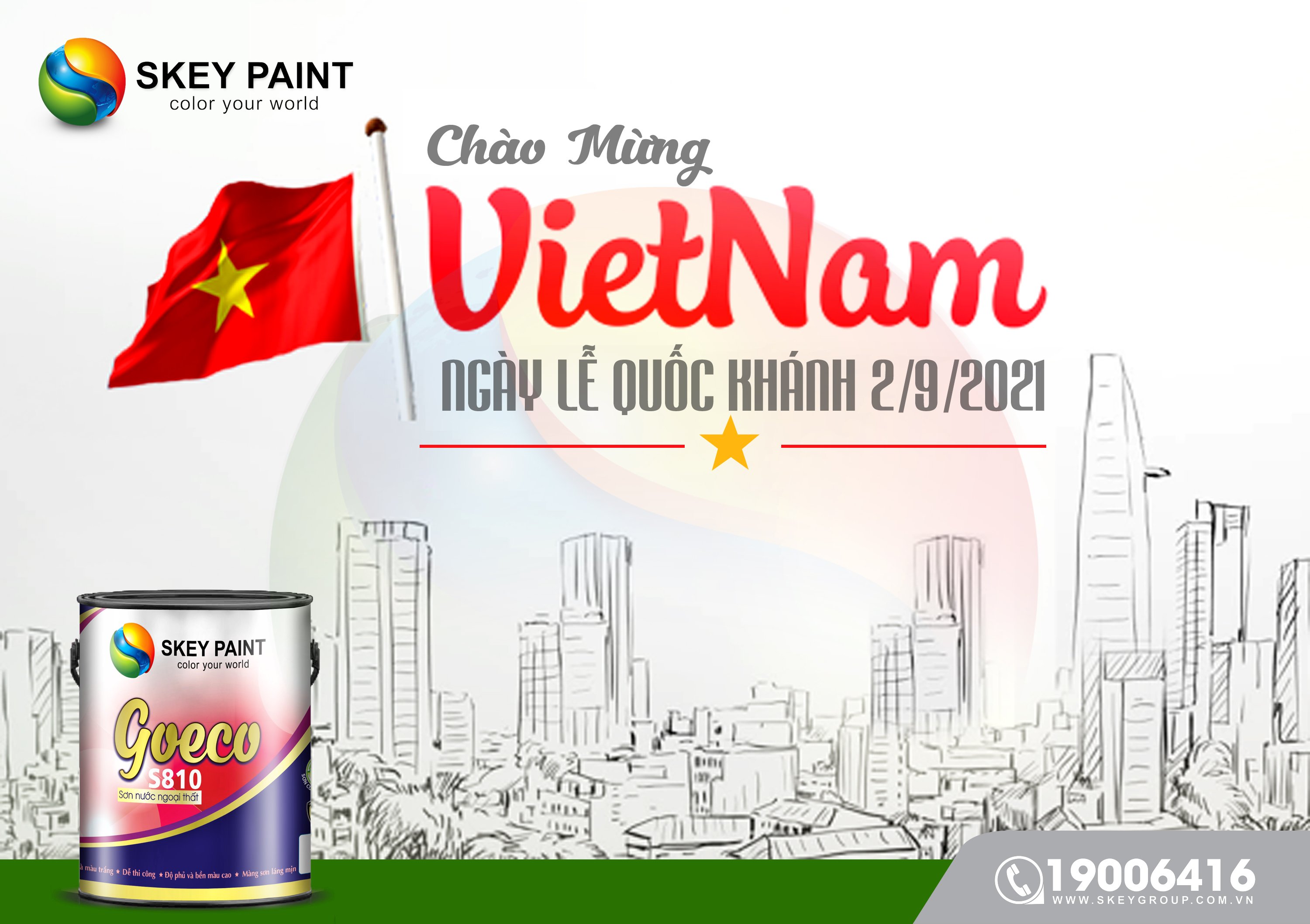 SKEY PAINT CHÀO MỪNG NGÀY QUỐC KHÁNH VIỆT NAM 2/9