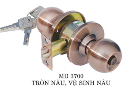 Khóa Tay Nắm Tròn Howard Nâu  MD 3700