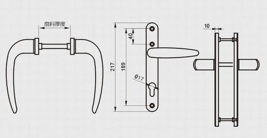 Tay nắm đôi cửa đi, tay nắm tròn CBM 906