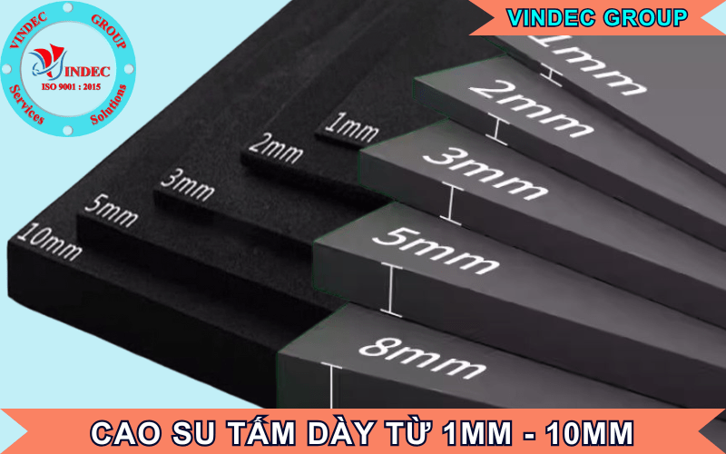 cao su tấm dày 1mm, 2mm, 3mm, 4mm, 5mm, 6mm, 7mm, 8mm, 10mm