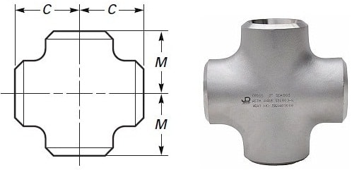 nối chữ thập inox