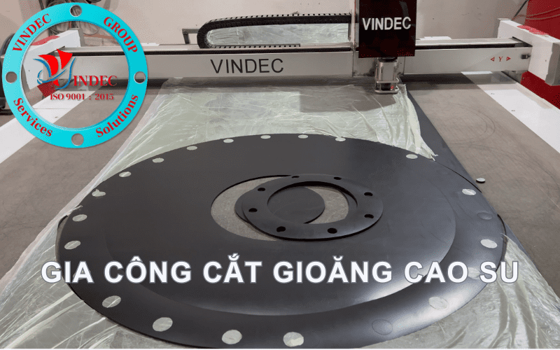 gia công cắt gioăng cao su mặt bích