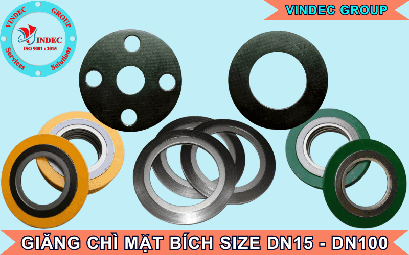 gioăng chì mặt bích DN 15, 20, 25, 32, 40, 50, 65, 80, 100