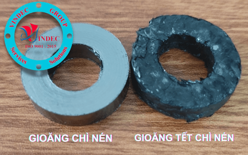 Gioăng chì nén là gì ? Nó là loại gioăng chì đúc hay còn được gọi là gioăng graphite nén, graphite đúc, graphite ring