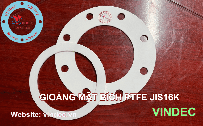 Gioăng ptfe, gioăng teflon mặt bích jis 16k