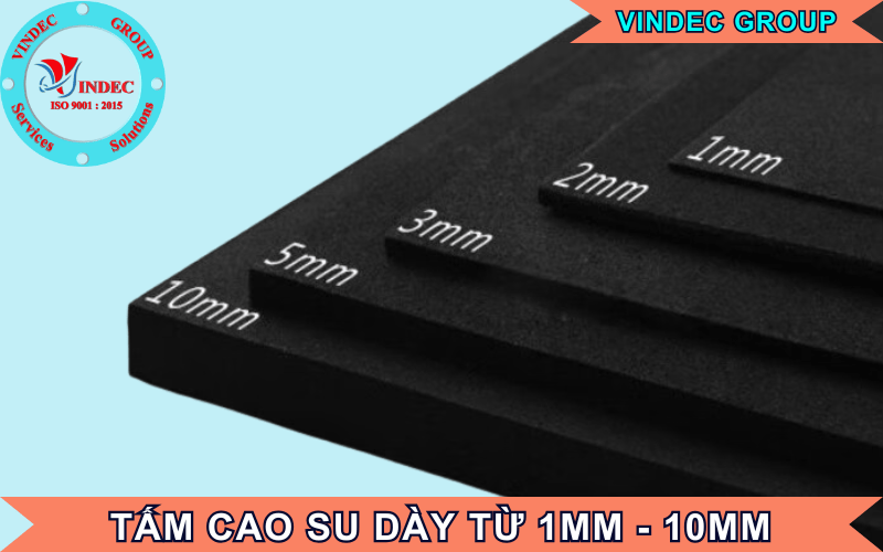 tấm cao su dày 1mm, 2mm, 3mm, 4mm, 5mm, 6mm, 7mm, 8mm, 10mm