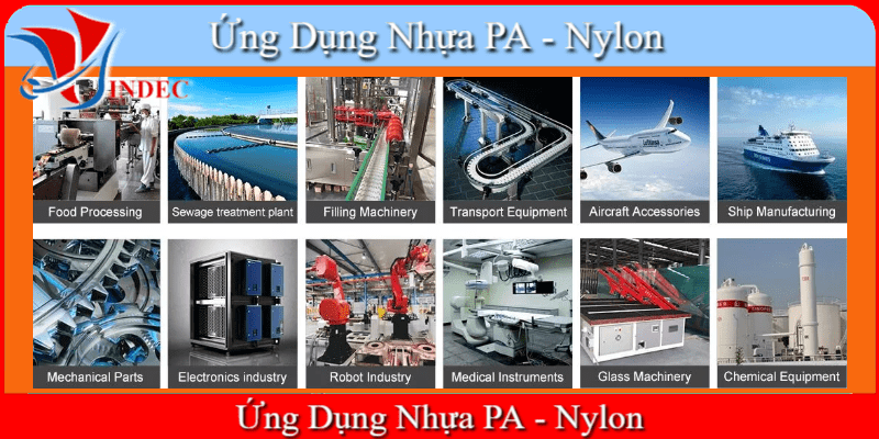 Ứng Dụng Nhựa PA, Ứng Dụng Nhựa Nylon