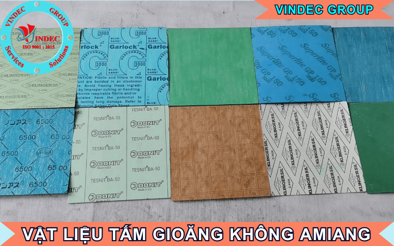 vật liệu sản xuất tấm gioăng không amiang