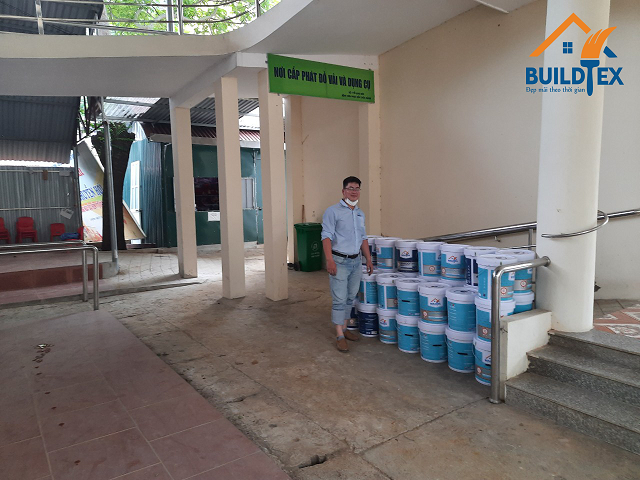 Sơn Buildtex đến chân công trình sở y tế Lạng Sơn - bệnh viện phục hồi chức năng