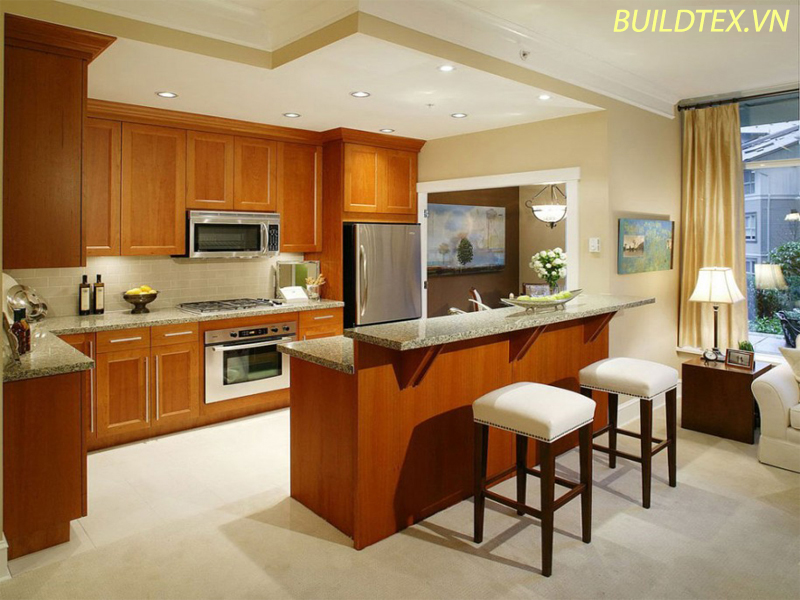 Sơn phòng bếp màu nhẹ