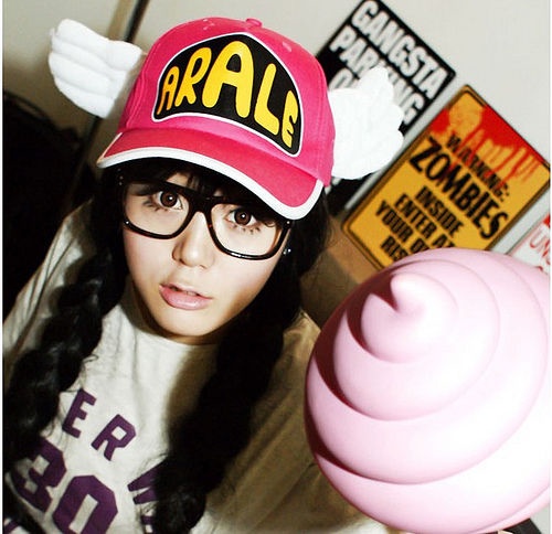 Nón Arale Màu Hồng Đậm