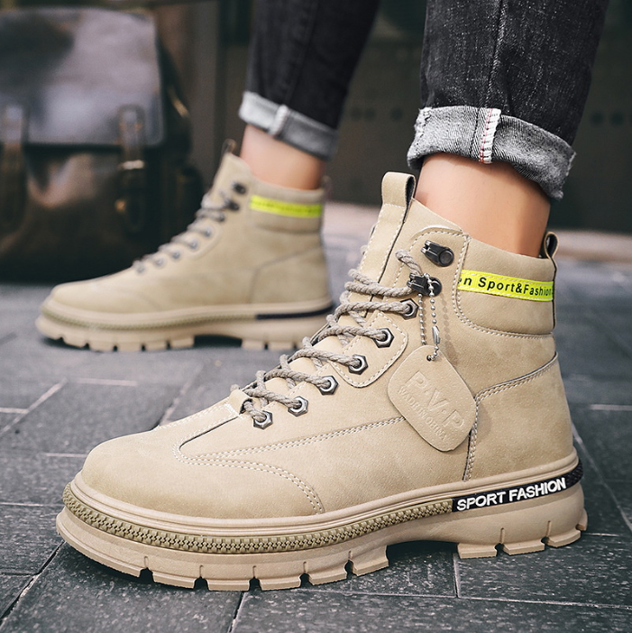 Giày Boot Nam Cổ Cao Retro GN281