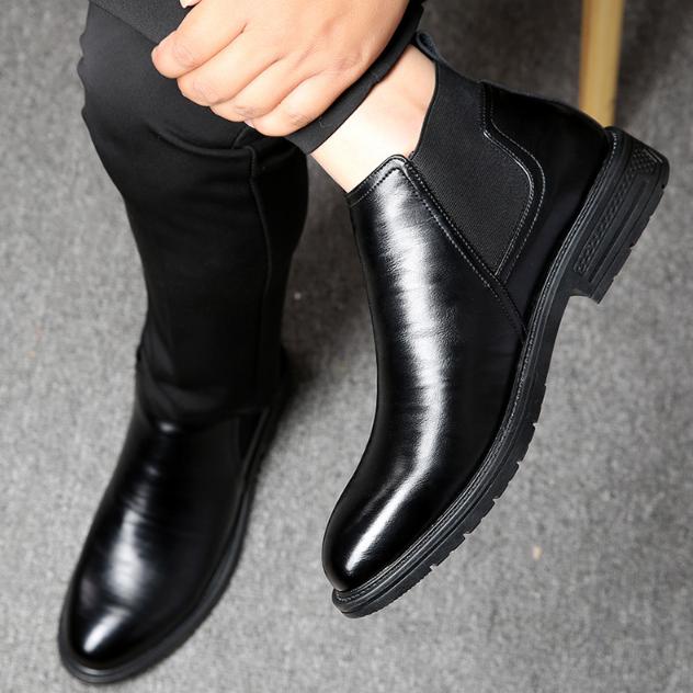 Giày Boot Nam - Chelsea Boots Da Nappa Cao Cấp GN291