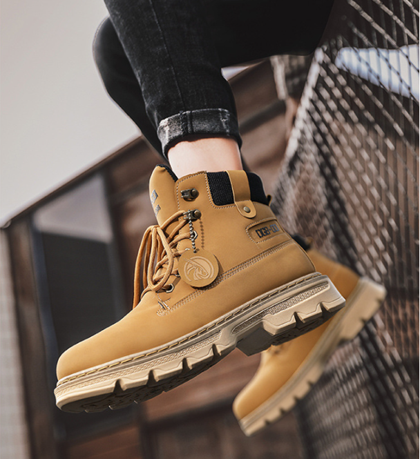 Giày Boot Nam DG8 Nâu Vàng GN293