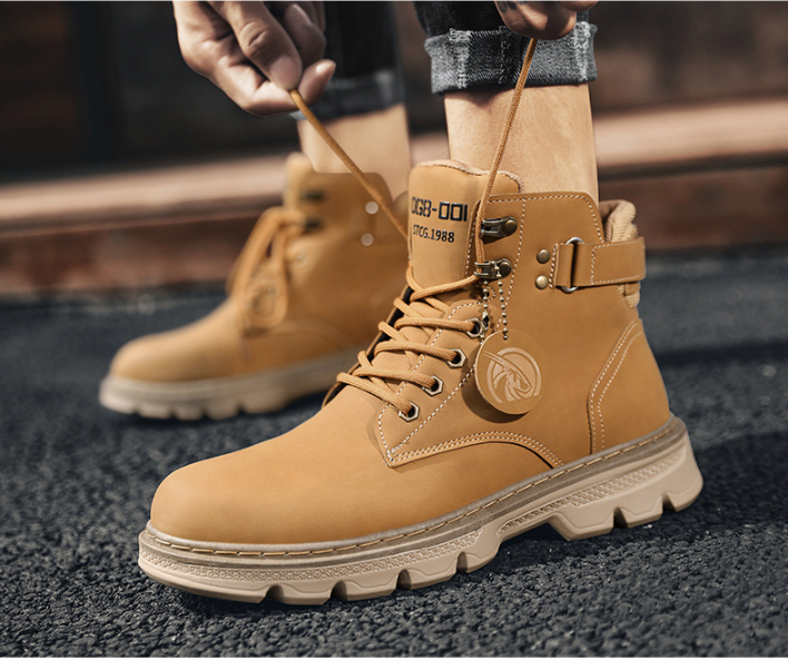 Giày Boot Nam Tooling Nâu Vàng GN294