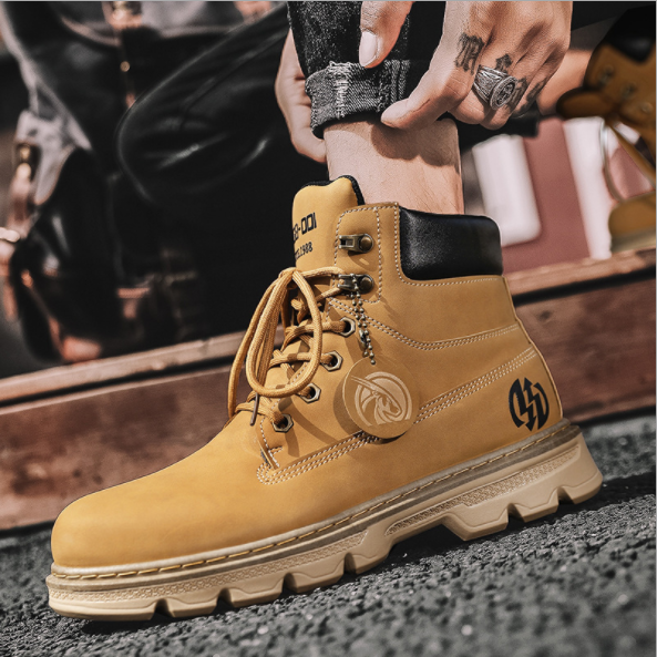Giày Boot Nam WET Nâu Vàng GN295
