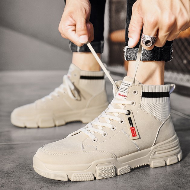 Giày Sneakers Nam STATIC Màu Cát GN324