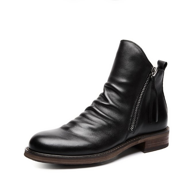 Giày Boot Nam Cổ Cao Khóa Kéo Hai Bên GN332