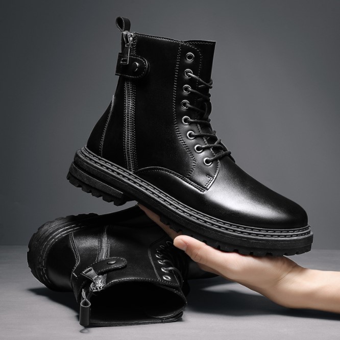 Giày Boot Nam Khóa Kéo COMBAT GN343