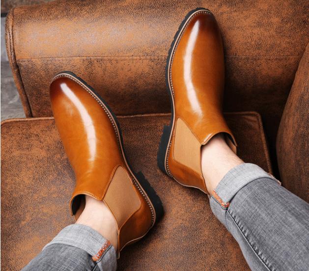 Giày Boot Nam - Chelsea Boots Nam LEMENT Nâu GN363