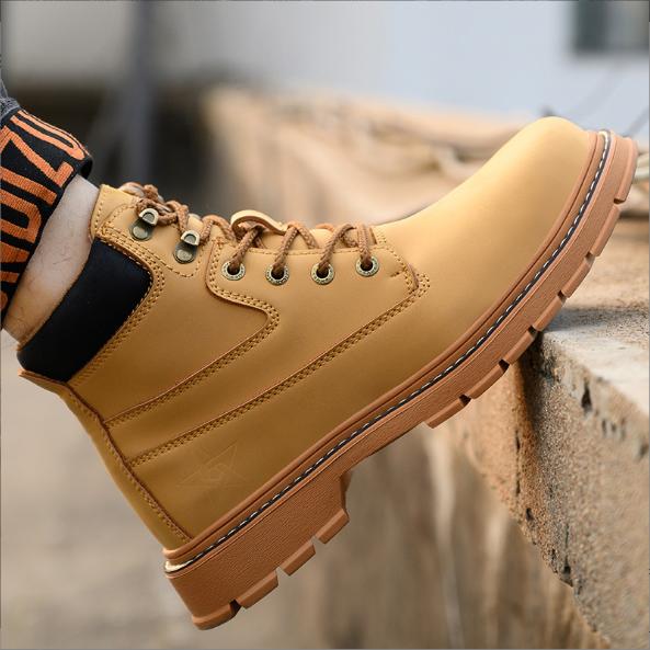 Giày Boot Nam Vàng Bò Cao Cấp LIFESTYLE GN382