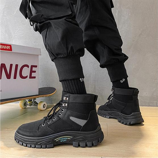 Giày Boot Nam Màu Đen ARRI GN384